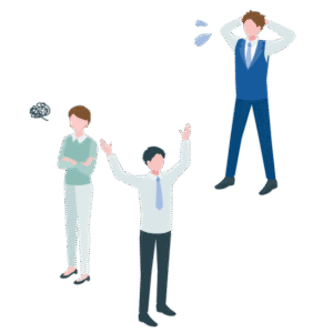交流できない上司と若手社員